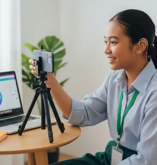 Ilustrasi sertifikat digital di layar laptop