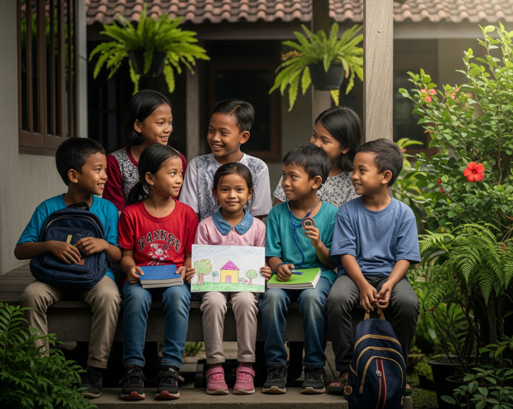 anak yatim cahaya almaun indonesia